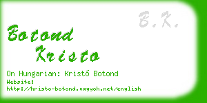 botond kristo business card